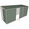 Build-a-Shed 1.5 x 4.5 x 2m Single Hinged Side Door Skillion Shed - Green