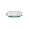 Urban Style Enamelware 18cm Pie Dish w/ Blue Rim - White