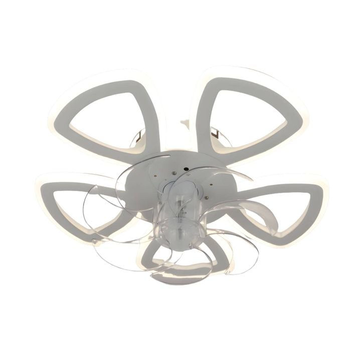 Windora Maelis 63cm Ceiling Light with DC Ceiling Fan & 3CCT Dimmable LED Remote Control