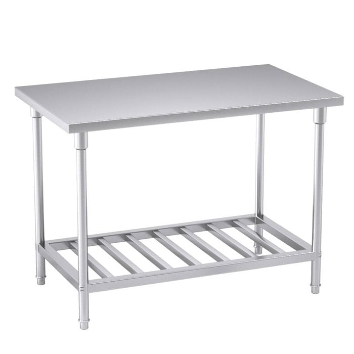 Soga 120x70x85cm Stainless Steel Prep Bench