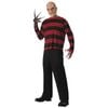 Kids Freddy Krueger Halloween Costume – Nightmare on Elm Street Striped Top and Mask Red Green Colour, Standard