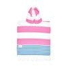 Pink and Blue Kids Hooded Beach Towel -  0-12 months old baby