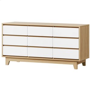 ALFORDSON 9 Chest of Drawers Storage Cabinet White/Wood