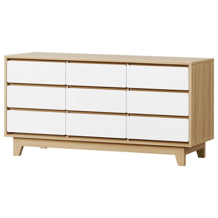 ALFORDSON 9 Chest of Drawers Storage Cabinet White/Wood