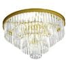Eli & Co. Lighting Brionne Crystal Tiered Flush Mount Chandelier 80cm Ceiling Light - Gold