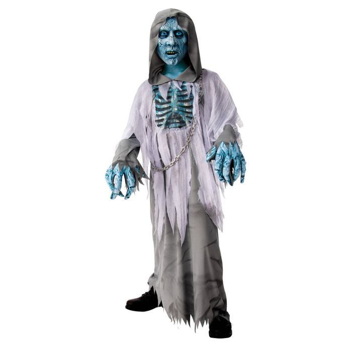 Rubies White Demon Hooded Robe Dress Up Party Costume Kids/Boys/Children Size L