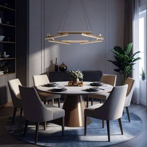 Telbix Tarson Contemporary Pendant Hanging Lamp Light Metal Silicon Black Gold Matte