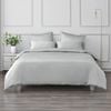 Dreamaker Matte satin quilt Cover Set Grey - Single Bed