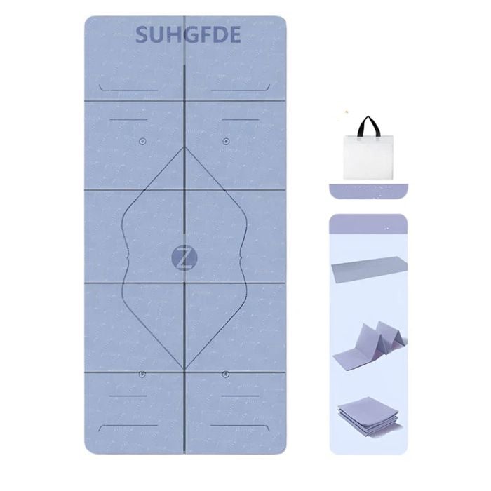 NNETM Foldable Yoga Mat TPE Anti-Slip