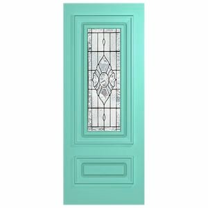 Hume Doors 1980 x 810 x 40mm Regency XR5 Entrance Door With Glazed Bevelled Flower