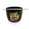 Afl Noodle Bowl With Chopsticks - Richmond Tigers - Ceramic - 490ml Capacity