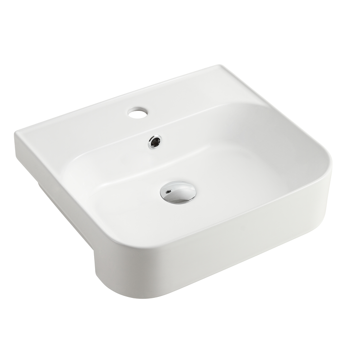 Everhard Nugleam 1TH Rectangle Semi Recess Basin