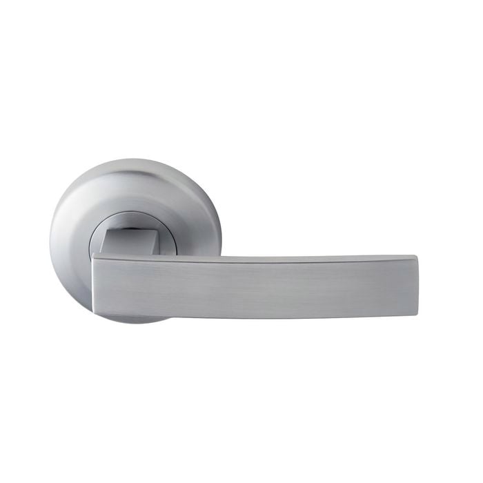 Delf Trade Satin Chrome Lucca Round Dummy Lever Set