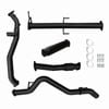 Ignite Exhausts Turbo Back For Mitsubishi Mr Triton 2.4l 3" No Cat & Hotdog Black Aluminised Steel