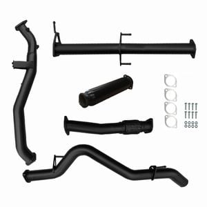 Ignite Exhausts Turbo Back For Mitsubishi Mr Triton 2.4l 3" No Cat & Hotdog Black Aluminised Steel