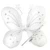 Girls Kids Angel Fairy Butterfly Wing Fancy Princess Dress Up Party Costume Prop White