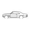 Ignite Laser Holden HK Monaro GTS Silhouette Metal Wall Art Coated Black 23.6inch/60cm