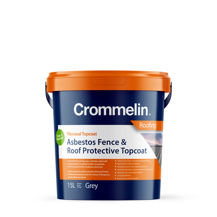 Crommelin 15L Grey Asbestos Fibroseal Topcoat