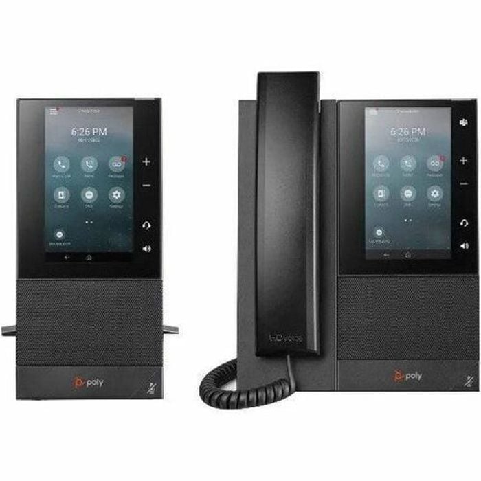 Poly Ccx 505 Ip Phone - Corded - Corded/cordless - Wi-fi - Desktop - Black - Voip - 2 X Network (rj-45) - Poe Ports