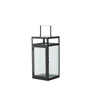 Rogue Kuro Ribbed Lantern - Black 18x18x48cm