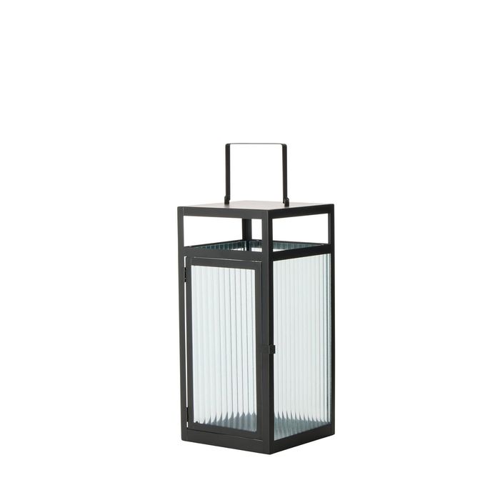 Rogue Kuro Ribbed Lantern - Black 18x18x48cm