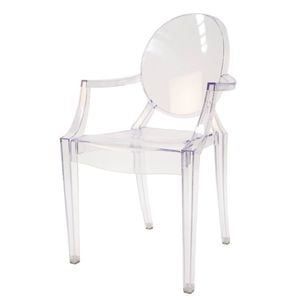 Sk Designer Living | Replica Philippe Starck Louis Ghost Arm Chair | Clear