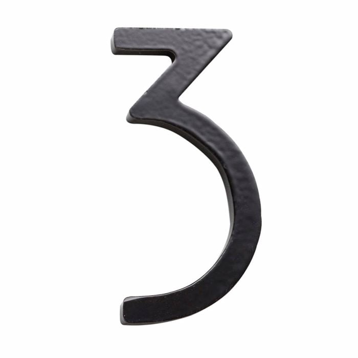 Sandleford 75mm Black Zone House Number 3