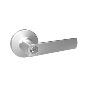 Lane Brushed Satin Chrome Oxford Entrance Leverset