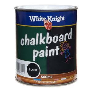 White Knight Black Chalkboard Paint - 500ml