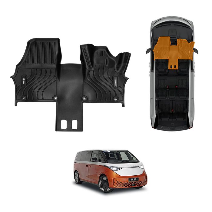 Front Row Floor Mat For Volkswagen Id. Buzz 2025-onwards Heavy Duty All Weather Car Mats Carpet Liner