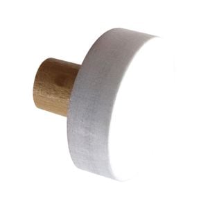 Adoored 38mm White Round Cabinet Knob - 4 Pack