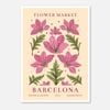 Galrie Vibrant Flower Market Art Print from Barcelona Botanical Decor for Your Home, Poster Only, A3 30 x 42cm (12 x 16inch)