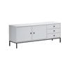 Julian Entertainment Unit TV Unit Modern TV Stand 150cm 2 Doors 3 Drawers White