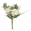 45cm Mixed Leaf Bouqet White Artificial Flower
