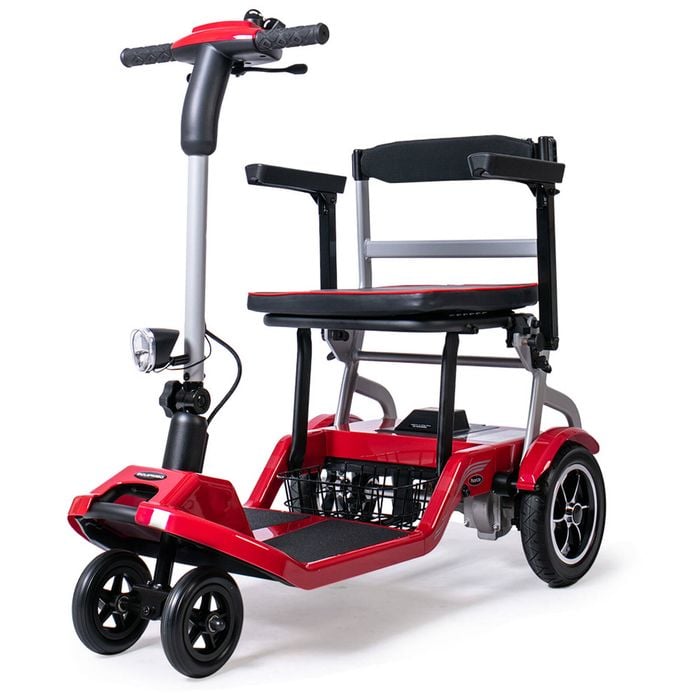 EQUIPMED Lightweight Mobility Scooter Red