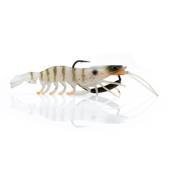 Chasebaits Flick Prawn 125mm Soft Plastic Fishing Lure 09 Brown Tiger