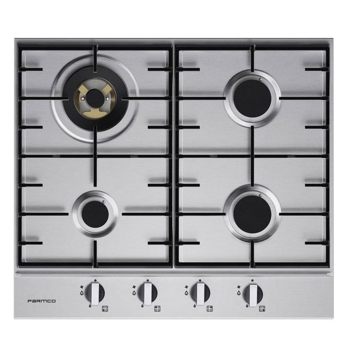Parmco 600mm 4 Burner Gas Stainless Steel Hob