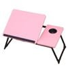 Catzon Laptop Desk For Bed With 5 Adjustable Angles & Cup Holder-pink
