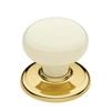 Gainsborough Classic Series Warm White Bright Goldtone Wardrobe Knobset