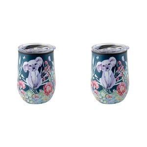 2PK Australian Flora Koala 360ml S/S Vacuum Insulated Tumbler Double Walled