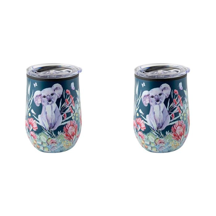 2PK Australian Flora Koala 360ml S/S Vacuum Insulated Tumbler Double Walled