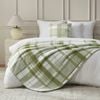 Dreamaker Wynter Reversible Faux Fur Throw Olive 180x200cm