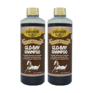 2PK Equinade Showsilk Glo Bay Horse Coat Grooming Care Shampoo 500ml
