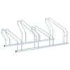 vidaXL Bicycle Stand for 4 Bikes Rack Floor Freestanding Galvanised Steel