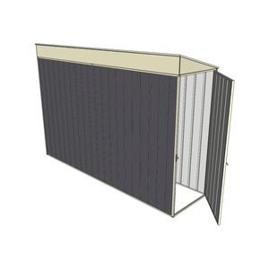 Build-a-Shed 0.8 x 3 x 2m Single Hinged End Door Shed - Grey