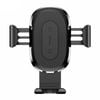 Baseus Qi Car Charger Phone Holder – Gravity Mount, Air Vent, Fast Charging For Iphone, Silver