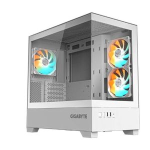 Gigabyte C201PI M-ATX CASE, Mid Tower, mini-ITX/m-ATX, White, H431x W242x D430 mm, 5 Slots, USB 3.0 x2, H=502 W=313 D=525 mm
