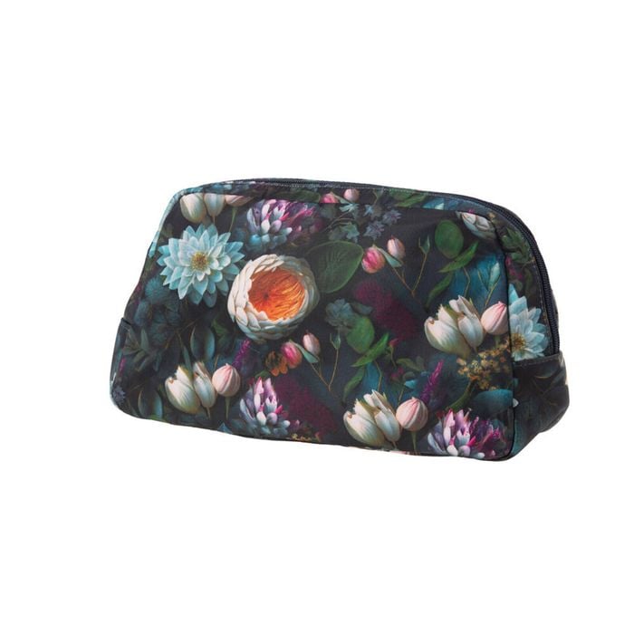 Bramble Bay Vintage Floriade Forbidden Amber Wash Cosmetic Bag Travel
