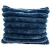 LVD Puffer Faux Fur Decorative Home Cushion Pillow 60x50cm Midnight