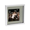 Nicola Spring 10" x 10" White 3D Box Photo Frame - 6" x 6" Mount
